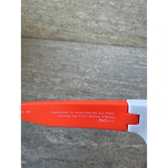 POC AVIP Cycling Sunglasses Zeiss Orange and White